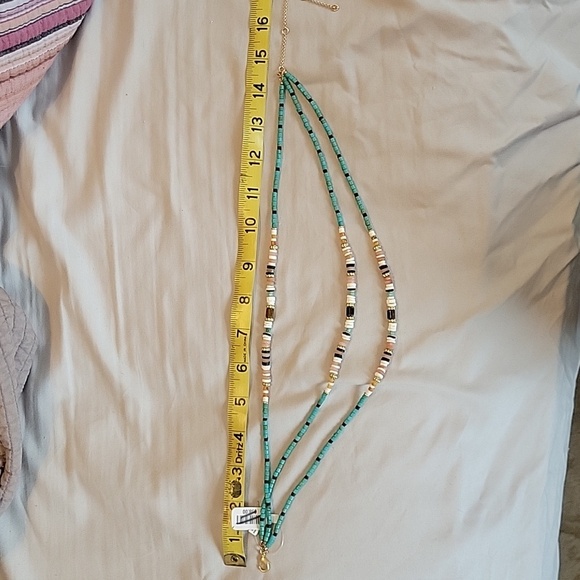Free People West Coast Boho Layered beaded necklace NWT Western Coastal - Picture 9 of 10